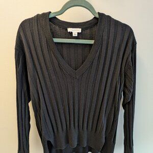 Topshop Ribbed Sweater – XS (0–2) Black